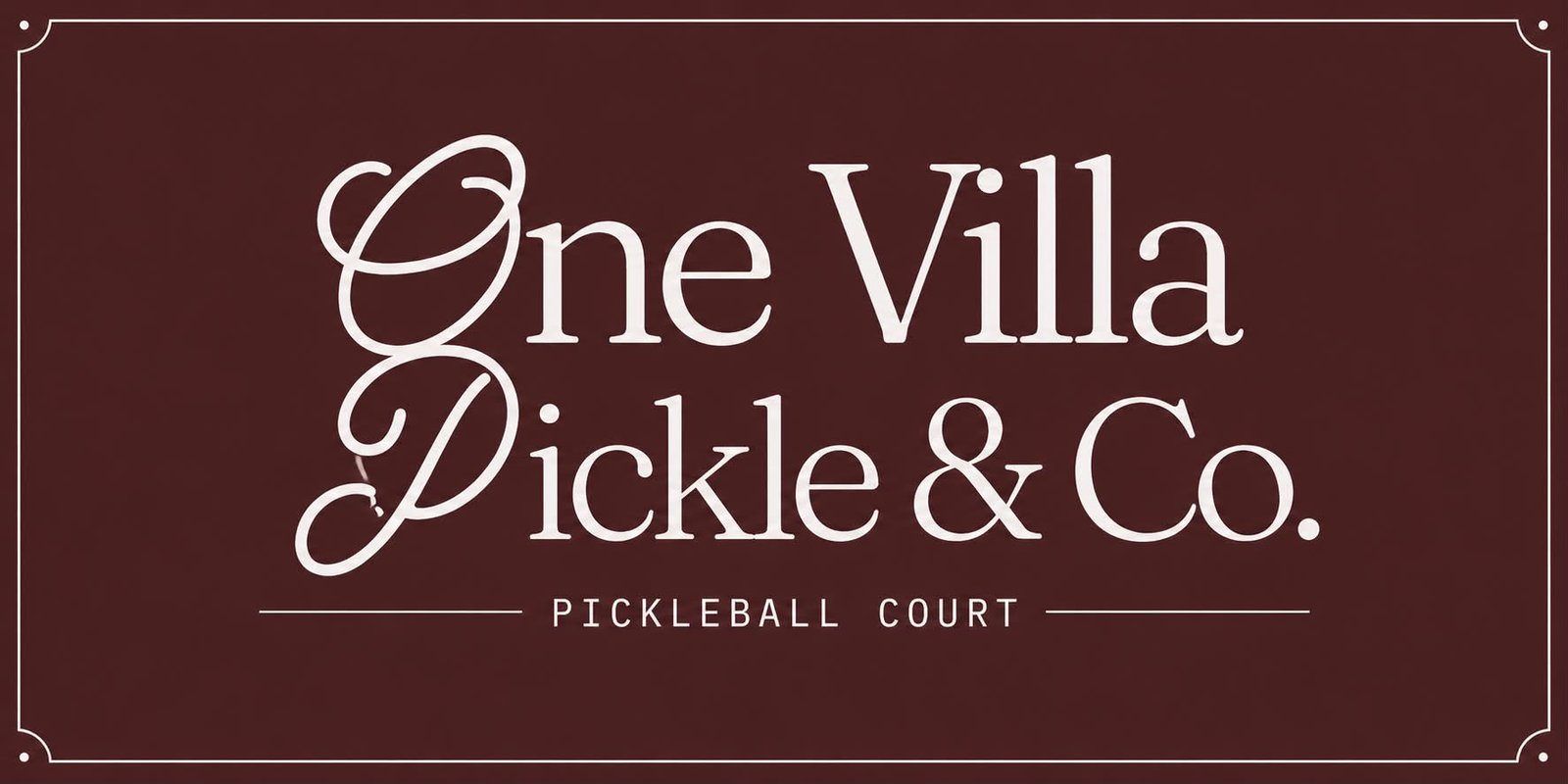One Villa Pickle & Co.